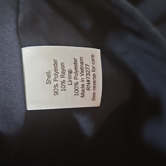 NWT NINE WEST Women's Navy Blue Cozy Button Front Jacket - Casual Jacket, SizeXL - Picture 9 of 10